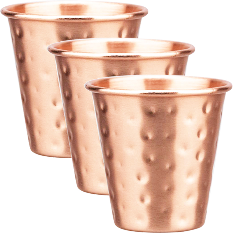 Copper Cocktail Mug - Set di 3/4 Tazze in Rame