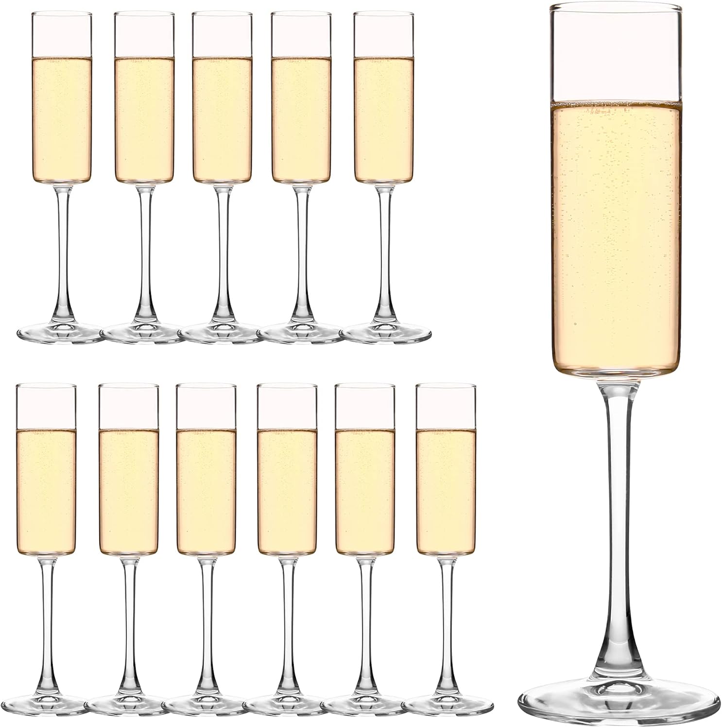 Crystal Wine Glass - Set di 12 flûte da champagne