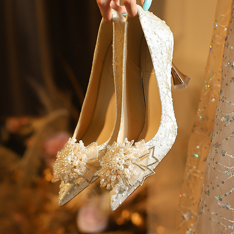 Scarpe da Sposa con Perle e Fi - Crystal Wine Glass recensione e prezzo