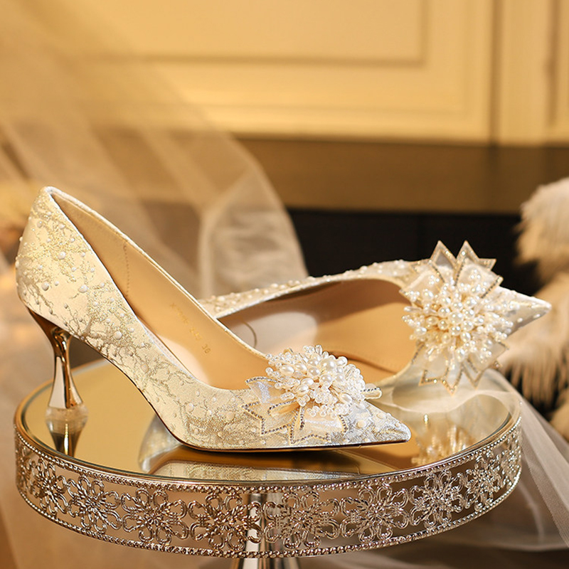 Scarpe da Sposa con Perle e Fi - Crystal Wine Glass recensione e prezzo