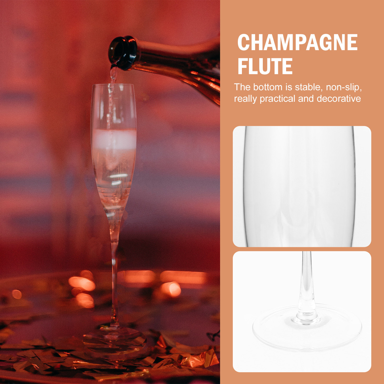 2 Calici in Vetro, Eleganti Bi - Crystal Wine Glass recensione e prezzo